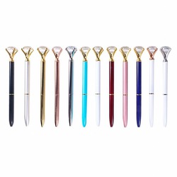 Retractable Metal Crystal Ballpoint Pens