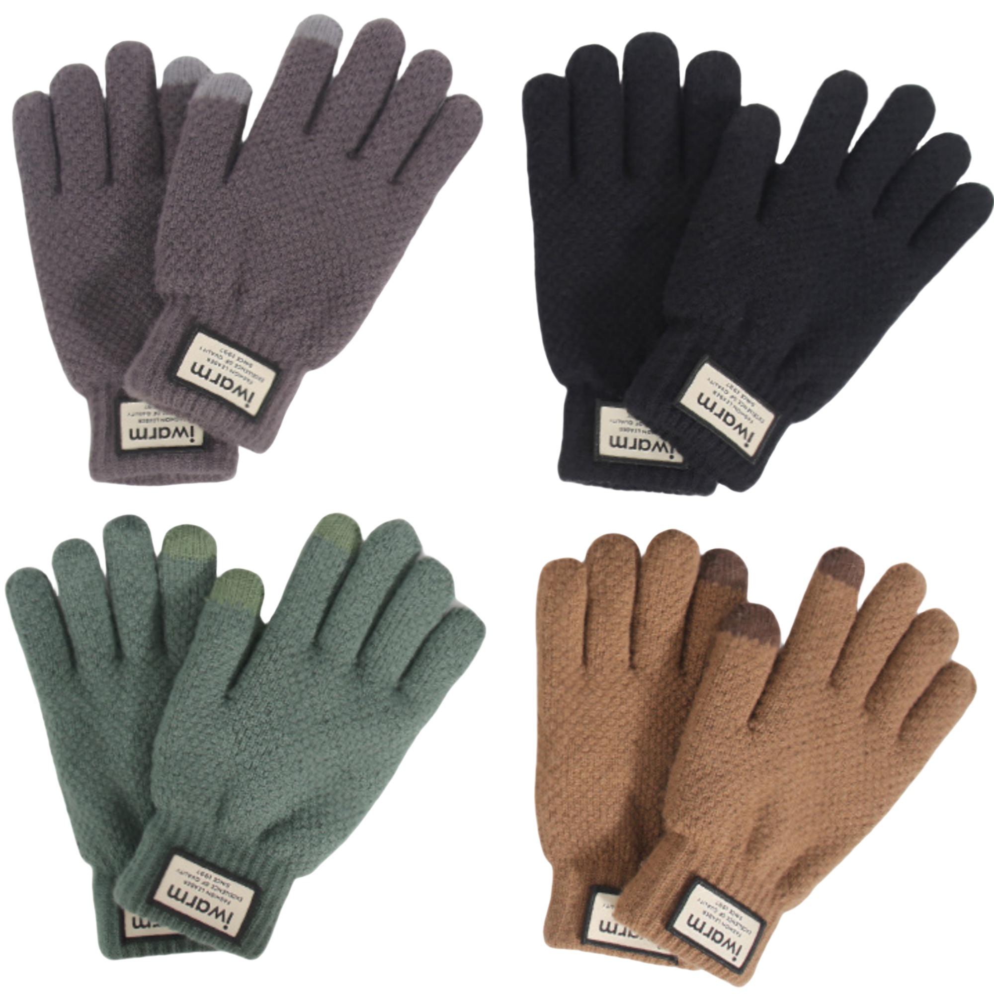 CozyTouch Thick Imitation Alpaca Gloves ?C Dual-Finger Compatible 5