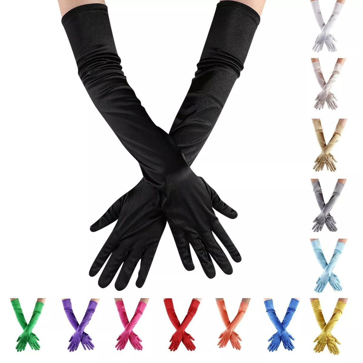 Long Satin Glove