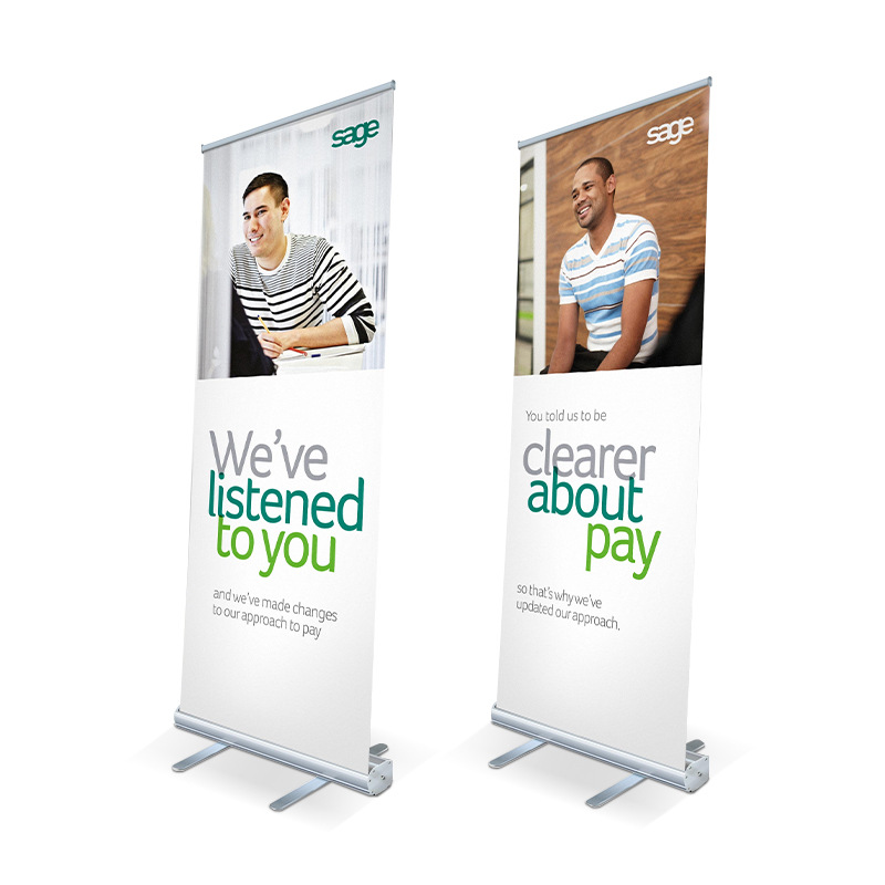 Heavy Duty Retractable Roll Up Banner Stand