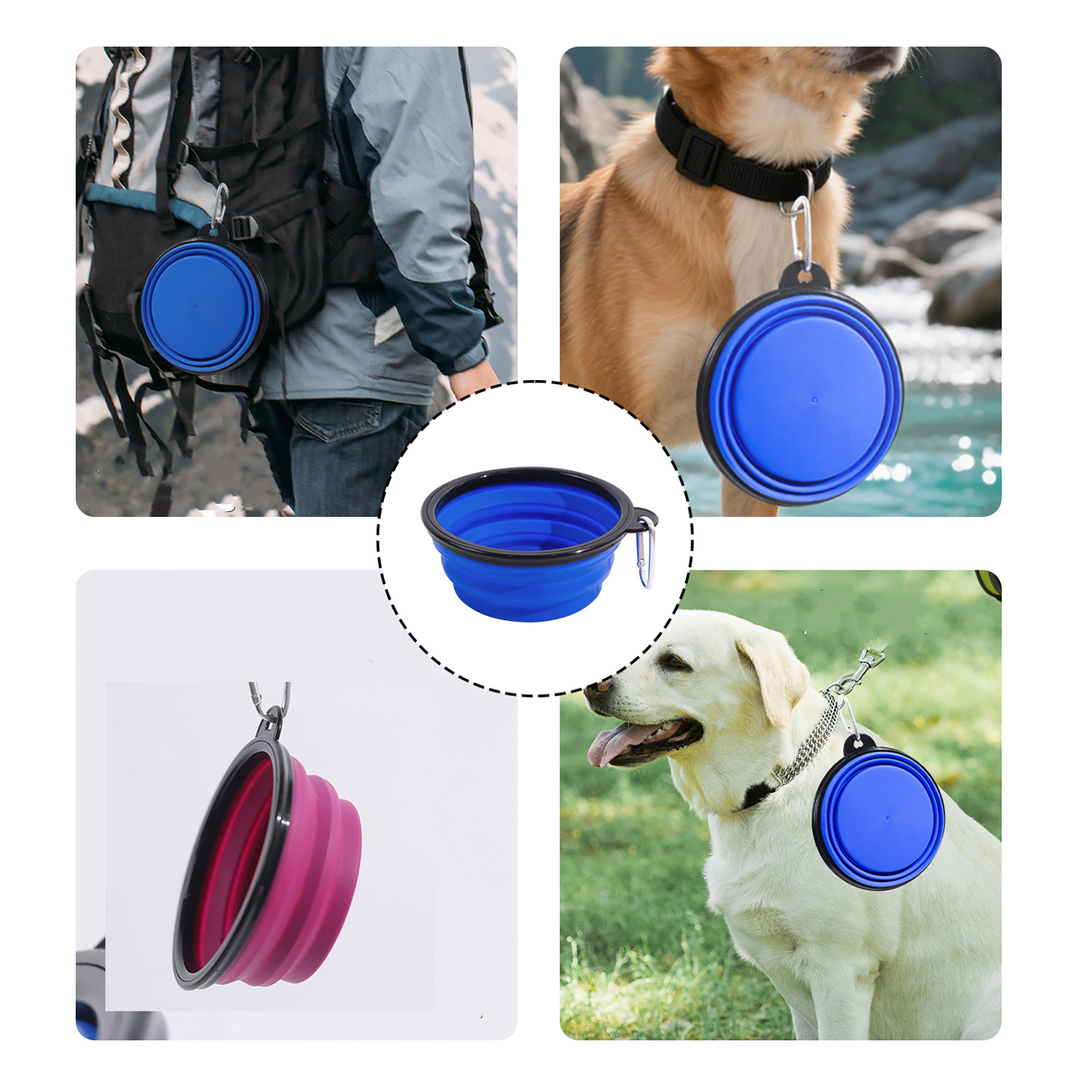 Portable Foldable TPE Dog Bowl 9
