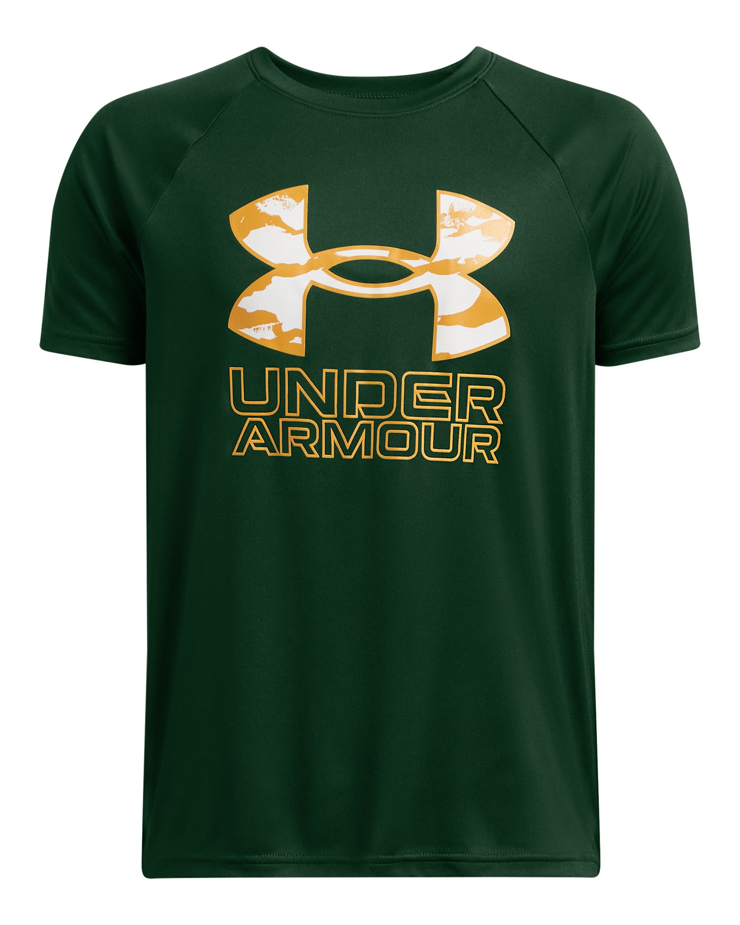 UA Tech Hybrid Print Boys' Short Sleeve 5