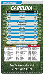 Magnet Football Sport Schedules - 4x7 Round Corners
