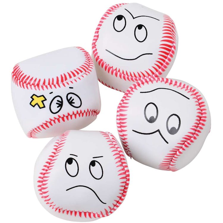 Baseball Face Kickballs - Assorted 3
