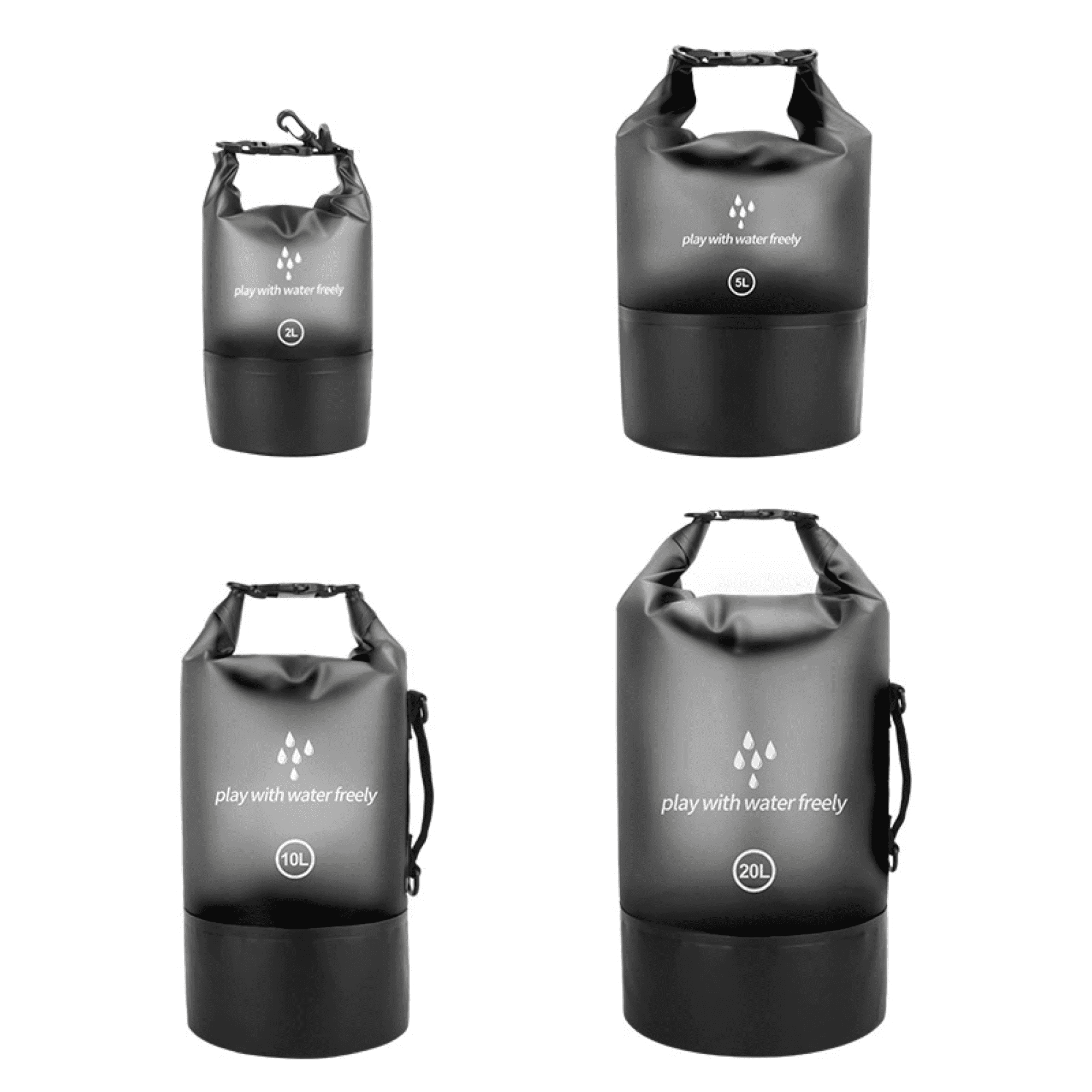 Colored Transparent Dry Bag 16