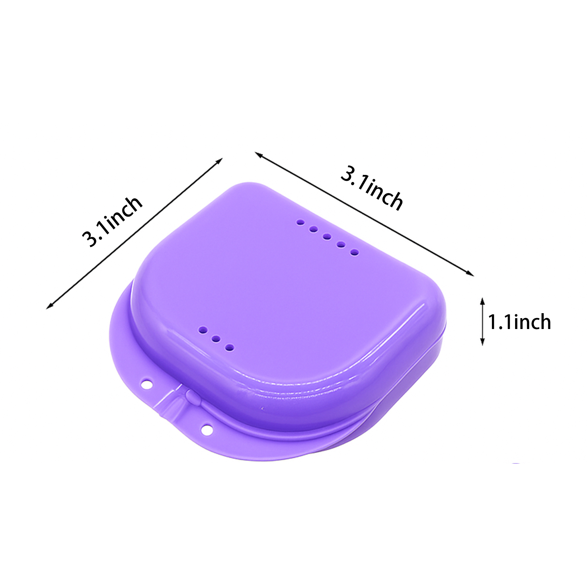 Snap Lock Orthodontic Mouth Guard Case 20