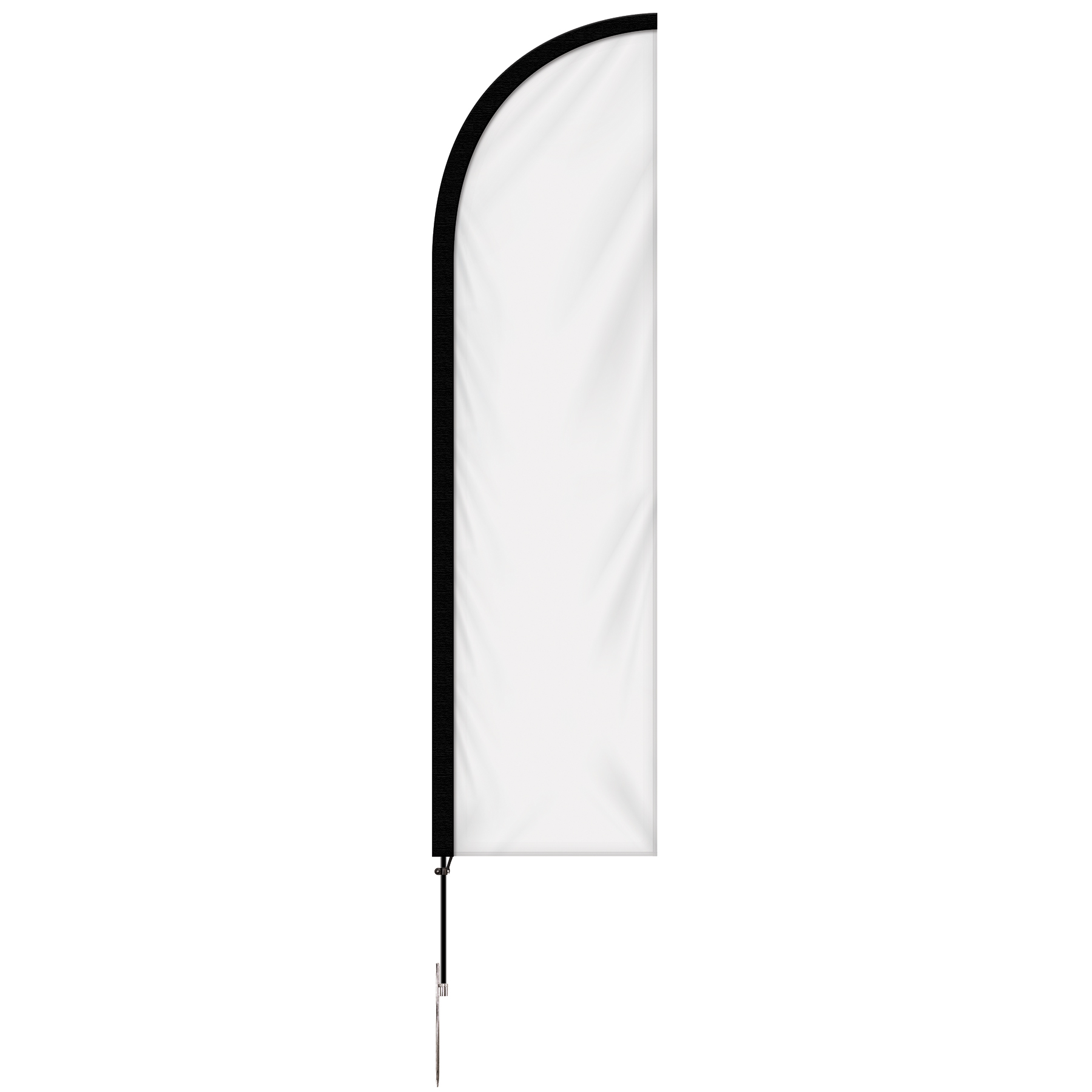 8' Single Reverse Portable Half Drop Banner w/ Hardware Set 31