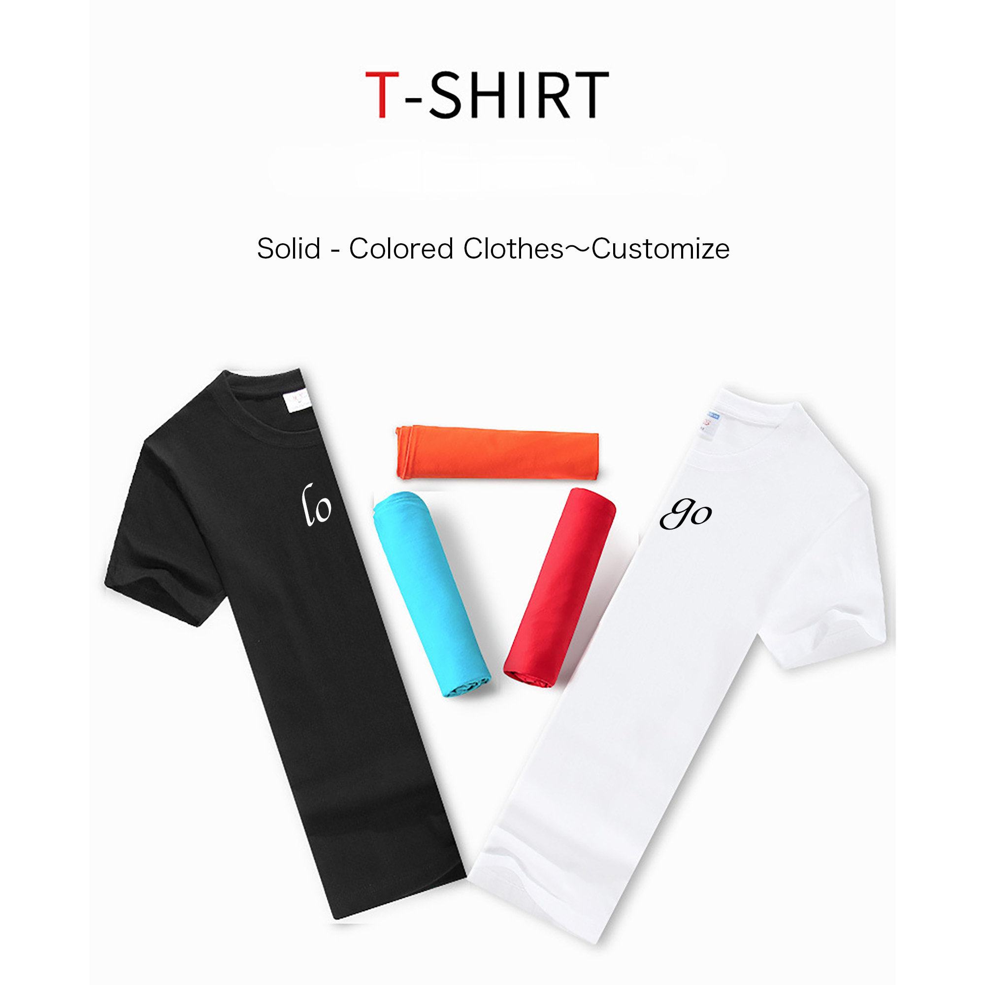 MOQ100 Pure Cotton T-shirt