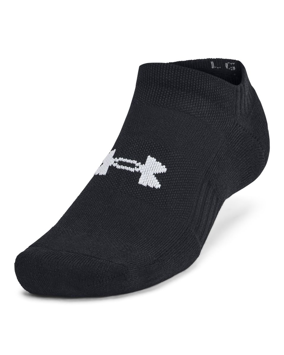 UA Training Cotton Unisex 3-Pack No Show Socks 8