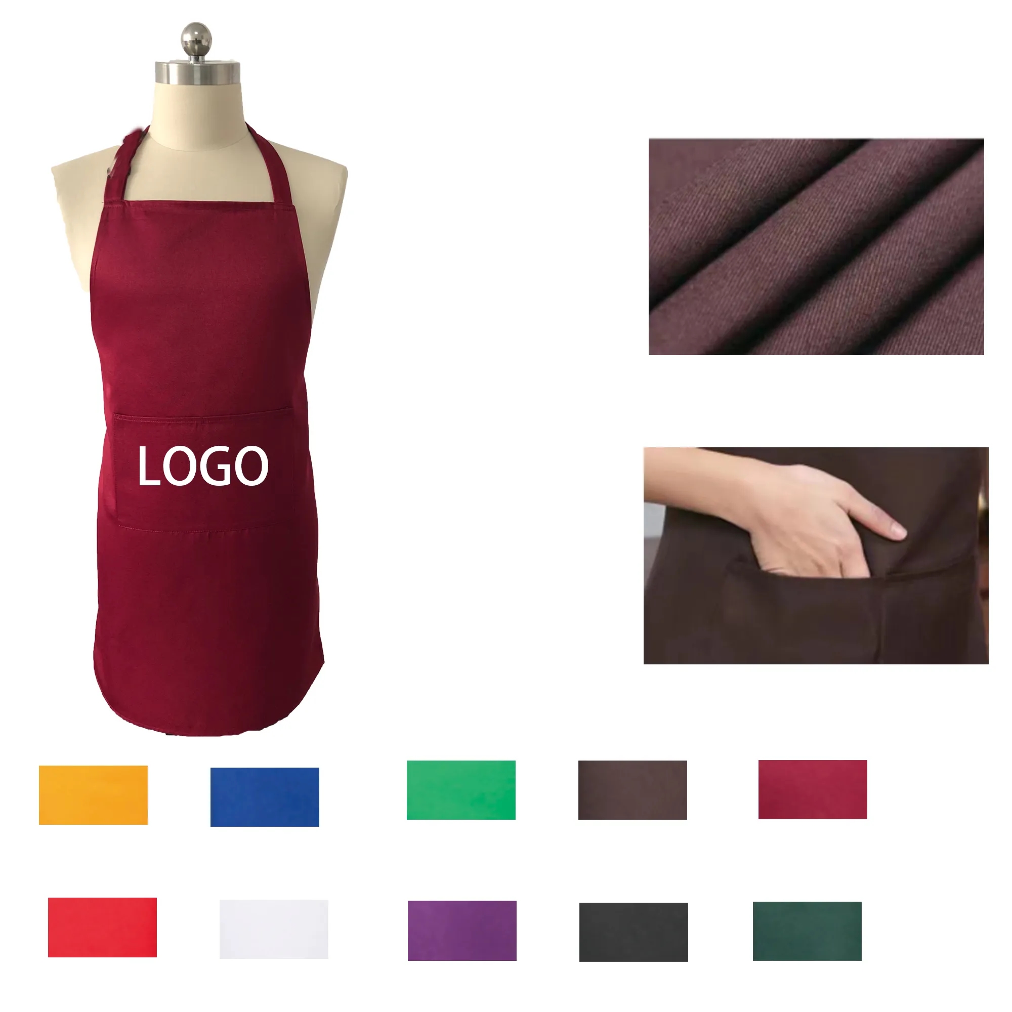 Oil-Proof Kitchen Barbecue Apron