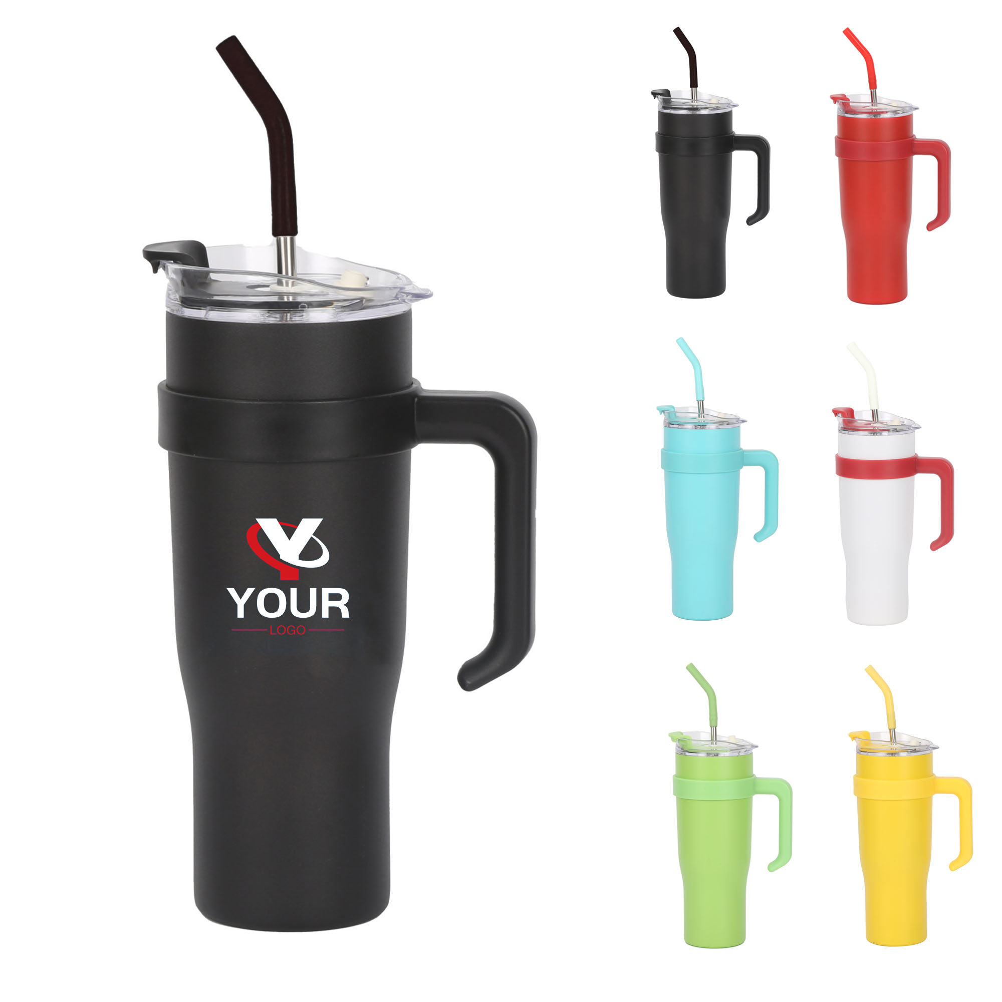 30oz &40oz 304 Stainless Steel Vacuum Insulated Tumbler with Straw
