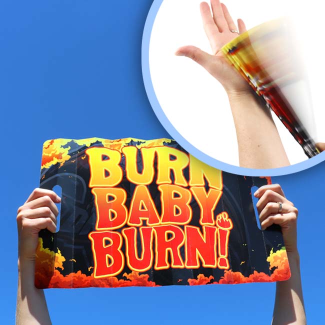 Full-color snap banner and sign