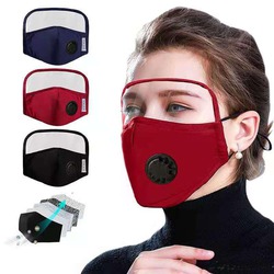 Reusable Cloth Mask with Eye Shield