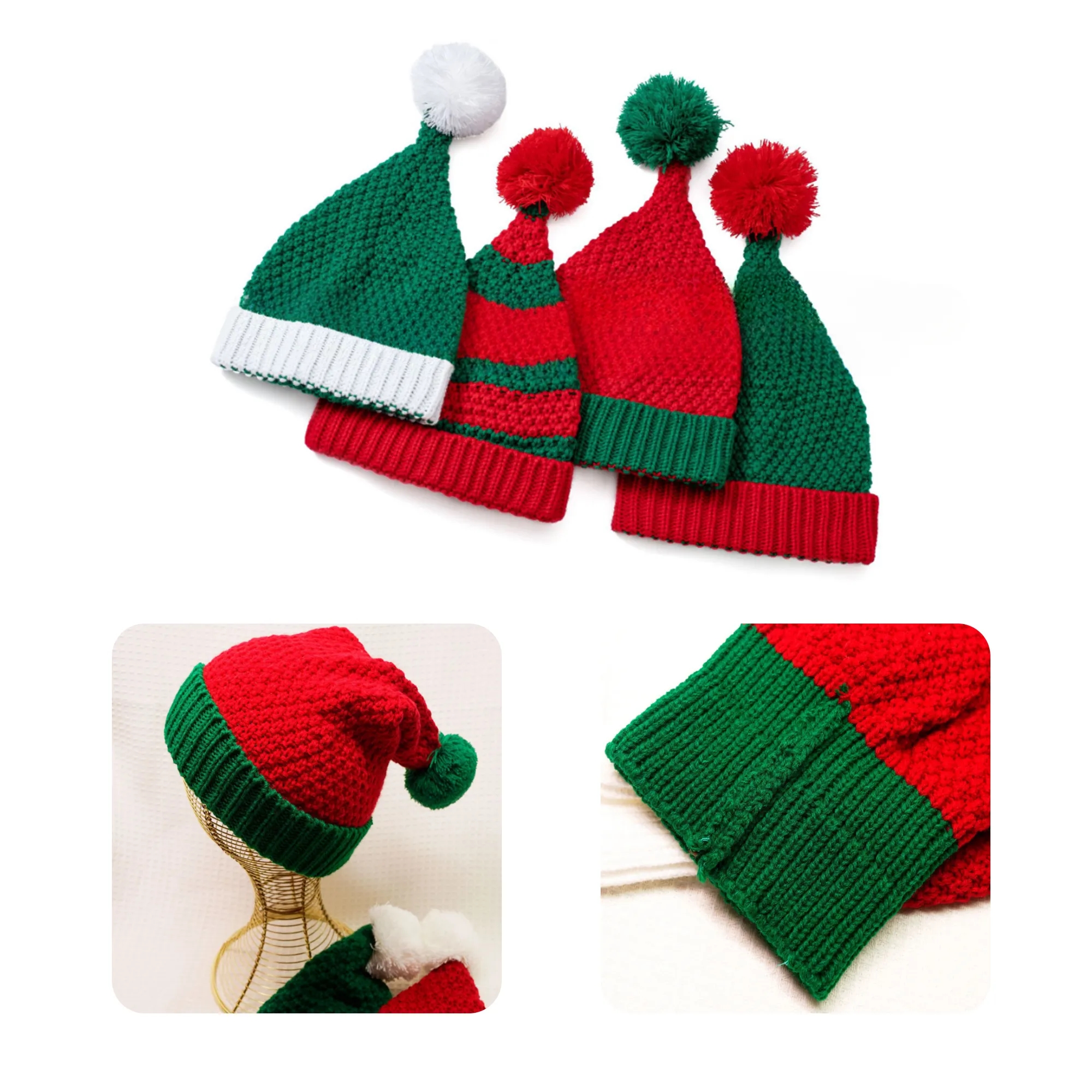 MOQ 50 PCS Christmas knitted Hat 4
