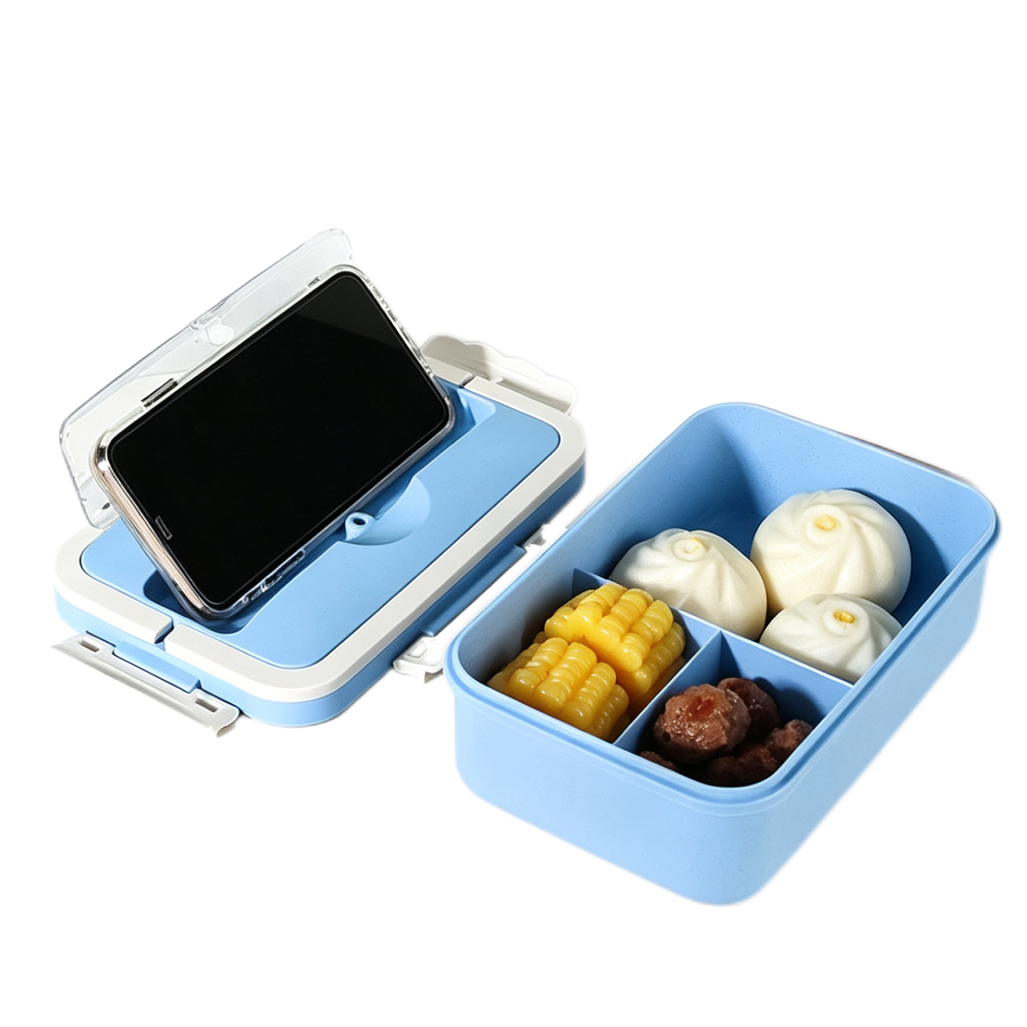 Wheat Straw Bento Lunch Box with Cutlery MOQ 10 6