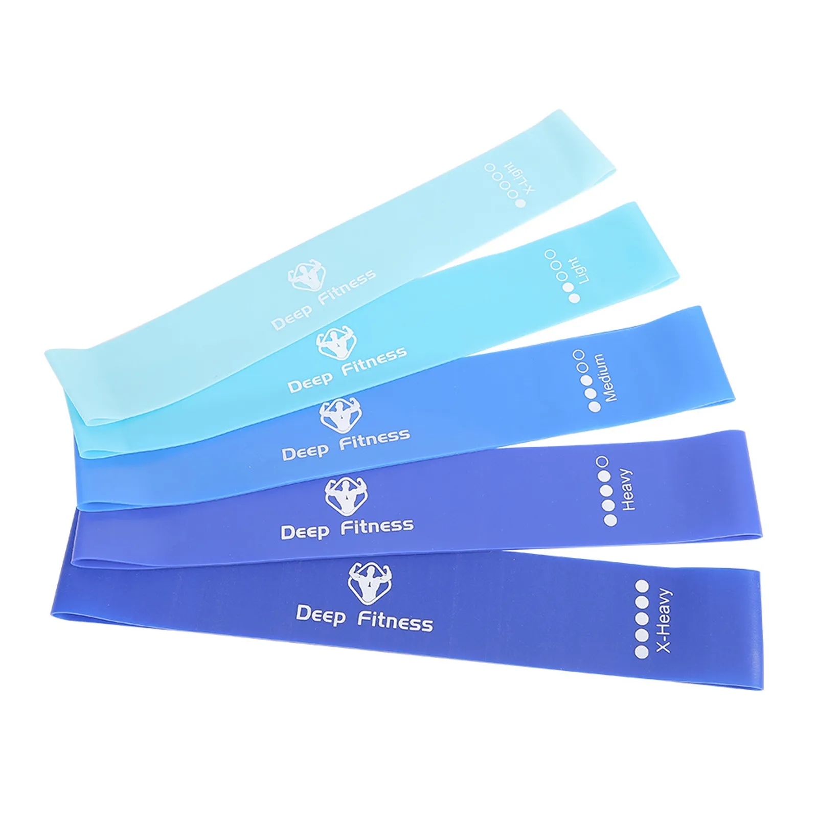 5 Levels TPE Resistance Bands Yoga Set 4