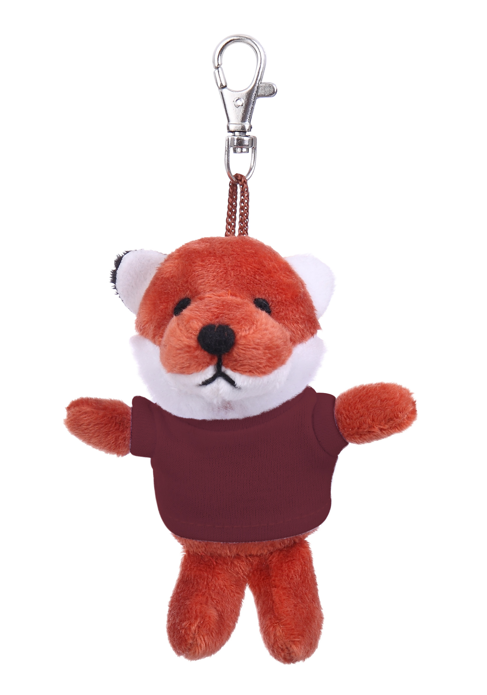 Soft Plush Fox Keychain with Tee 12