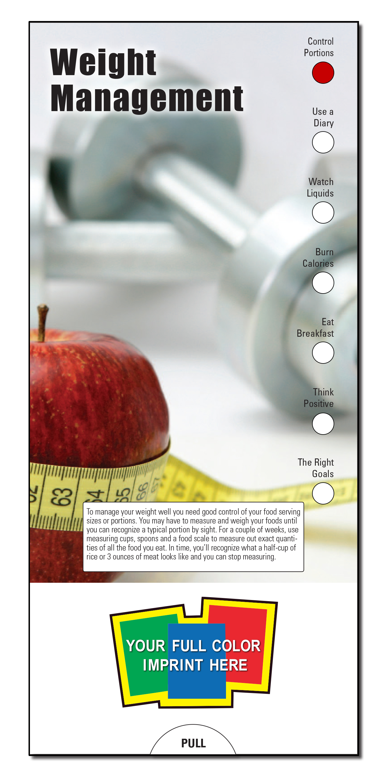 SLIDE CHART - Weight Management Slide Chart