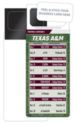 Pro Football Schedule Magnet - Peel and Stick Business Card (3.5x9)