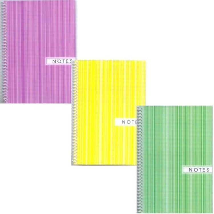 Fat Book Spiral Notebooks - 200 Sheets 4 Colors College Ruled 3