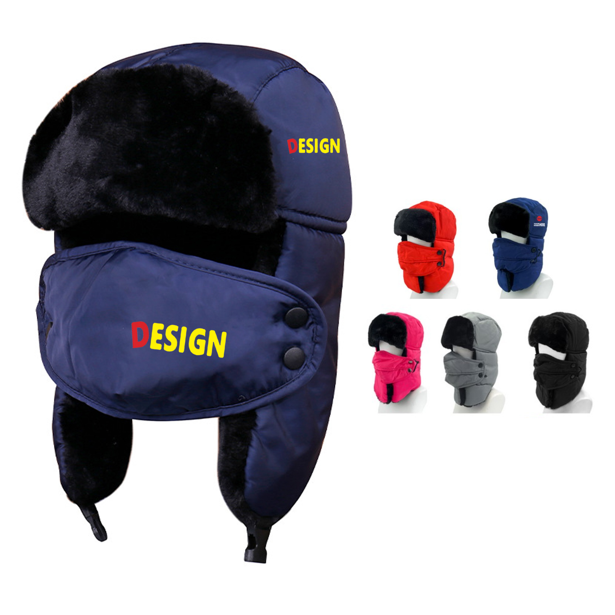 Winter Trapper Hat with Mask 3