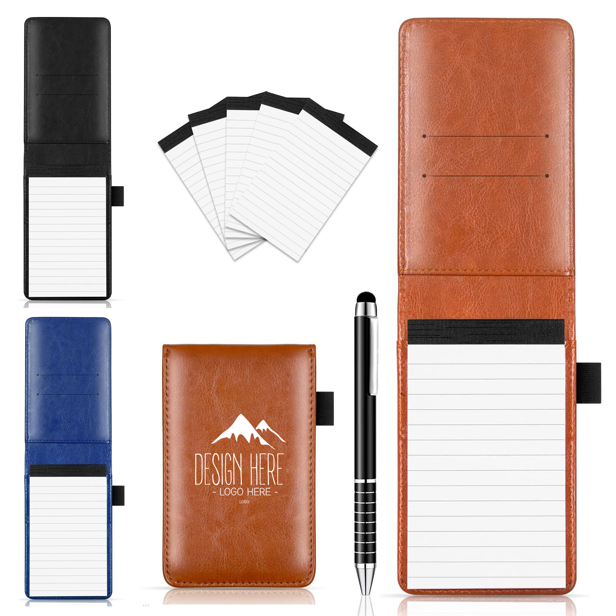 Custom Jotter Notepad With Pen Pocket Notebook 7