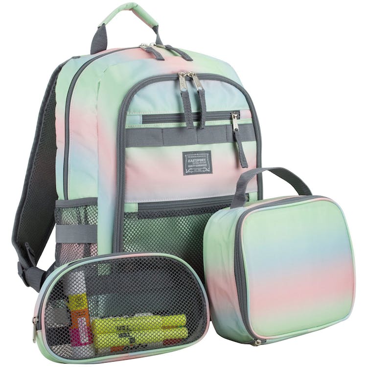 Backpack Lunch Bag Pencil Case Sets - Pastel Ombre 3