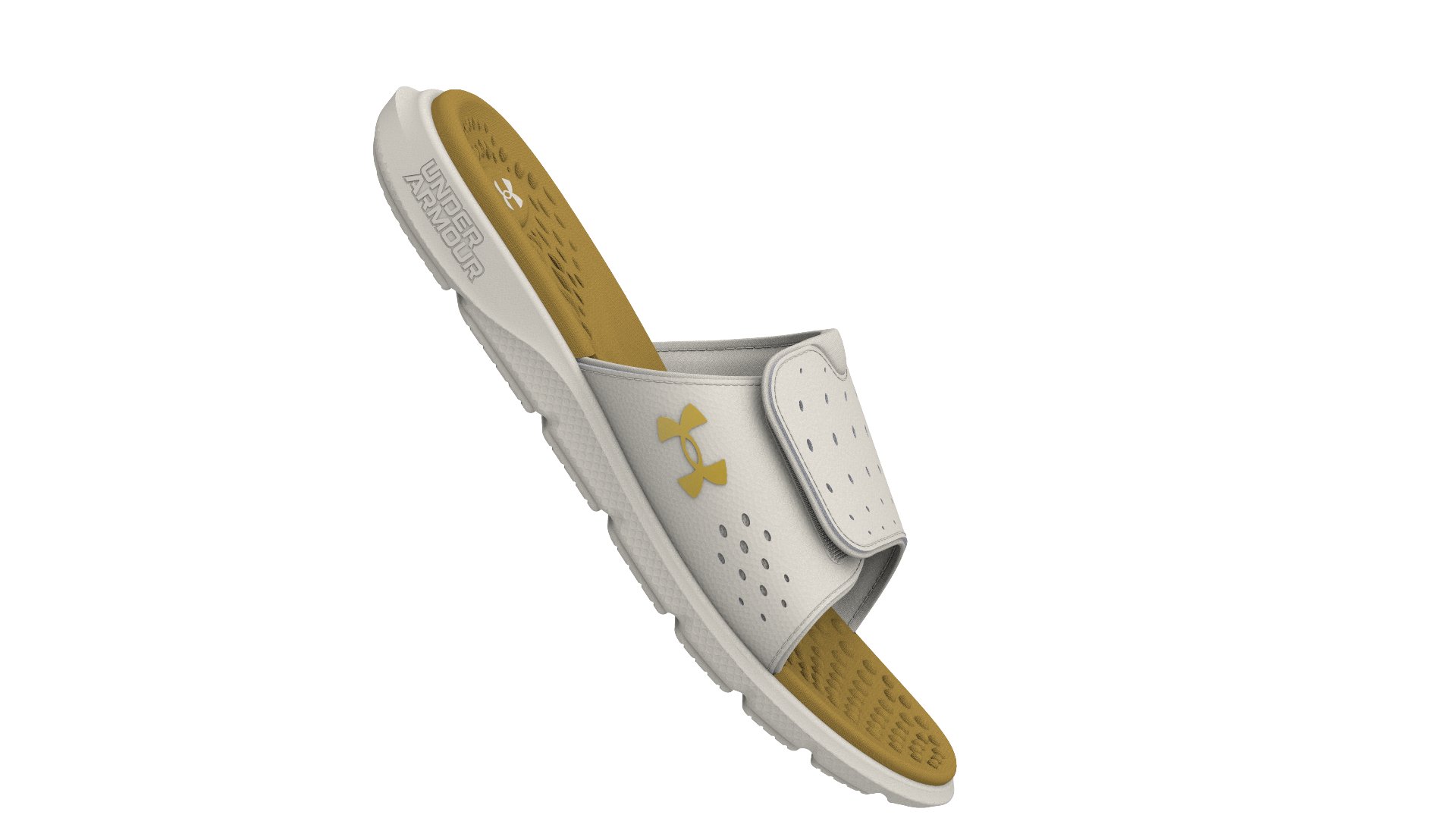 Women's UA Ignite Pro Etched In Stone Slides 3
