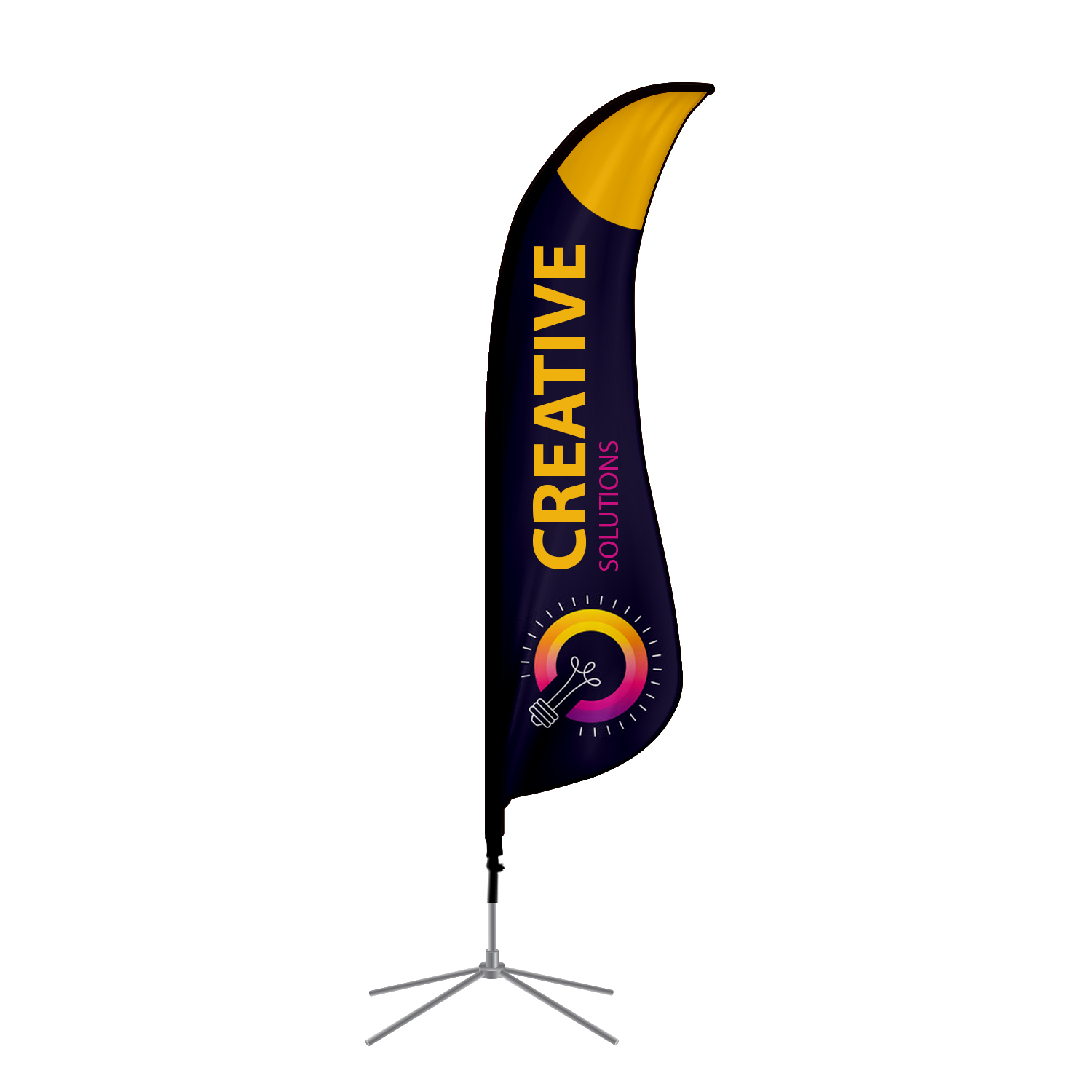 Shark Fin Flags, Single Sided Package (3.67ft x 14.67ft) 12