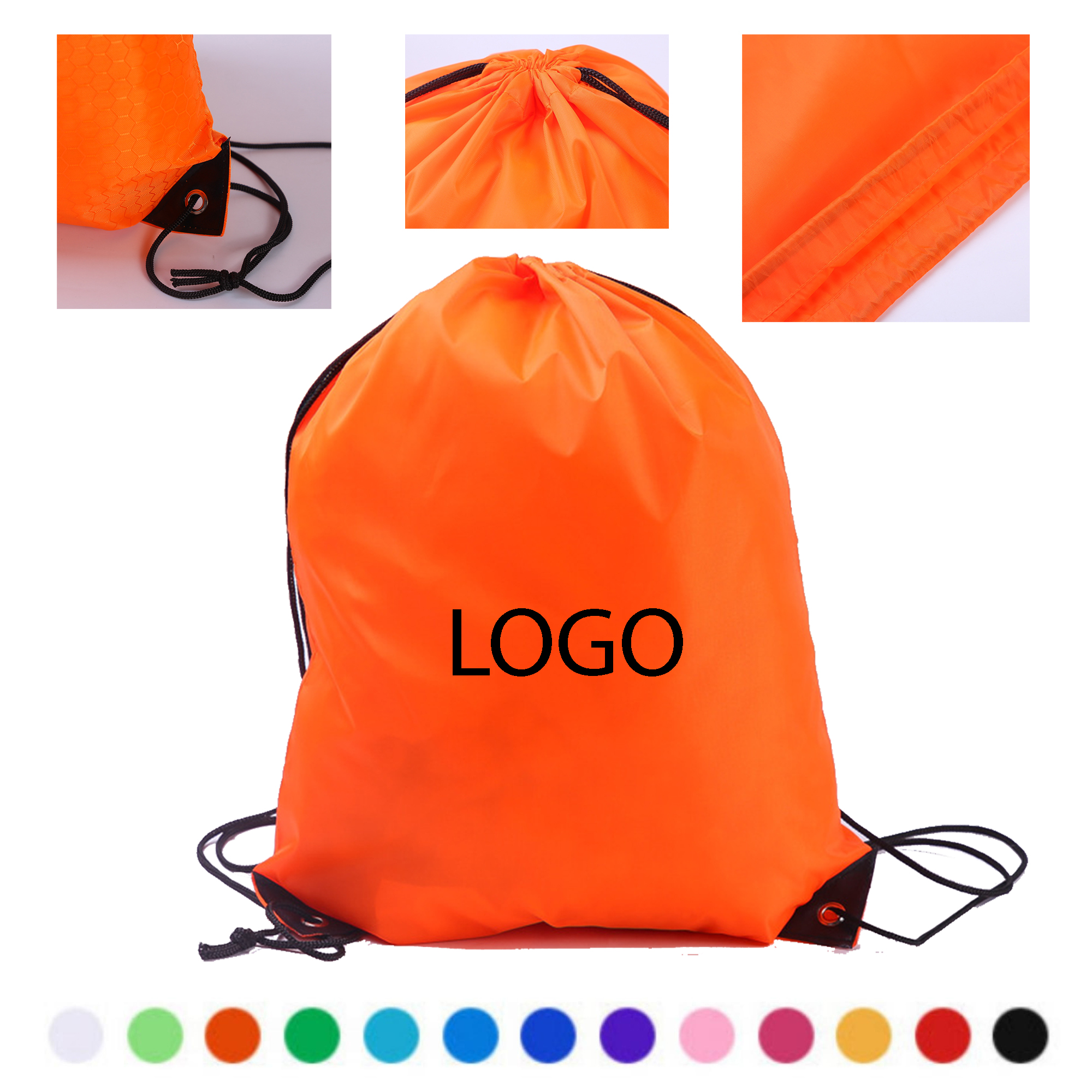 Eco-Friendly 210D Polyester Drawstring Bag