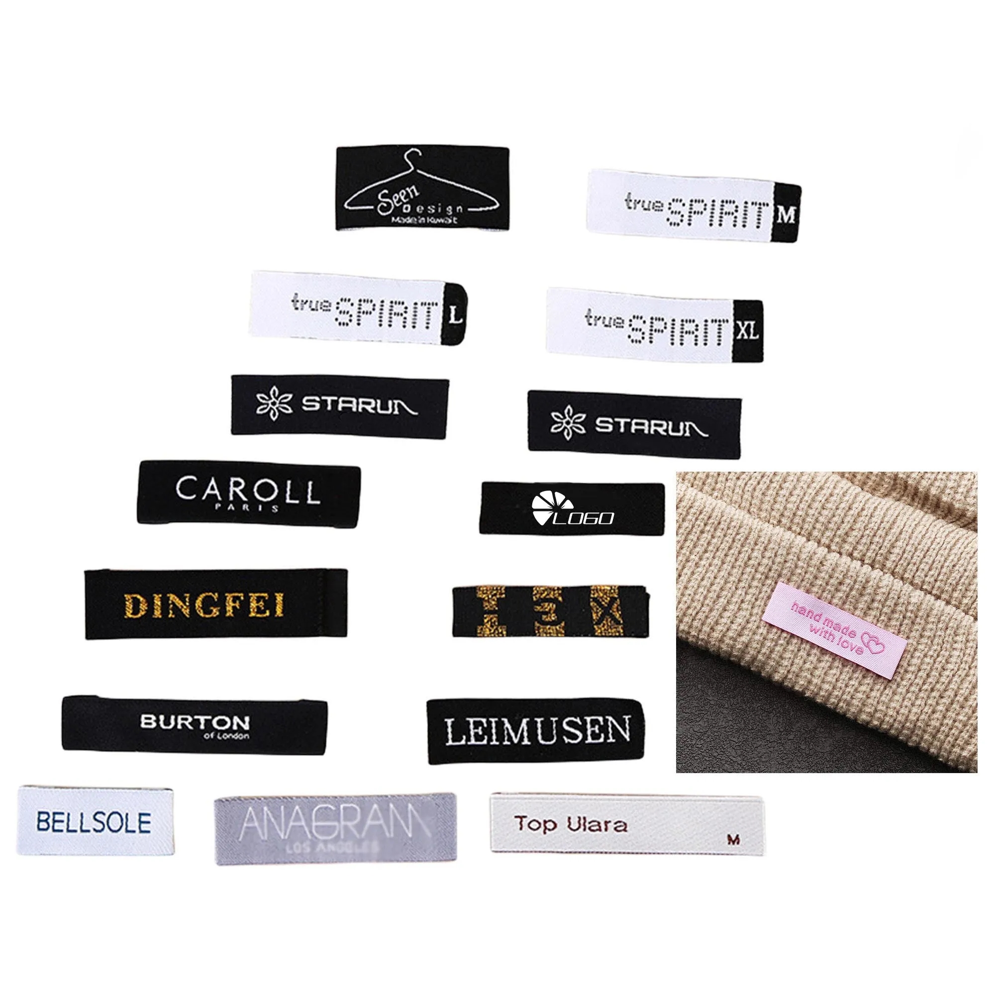 MOQ500 Weaving Marks Clothing Labels 6