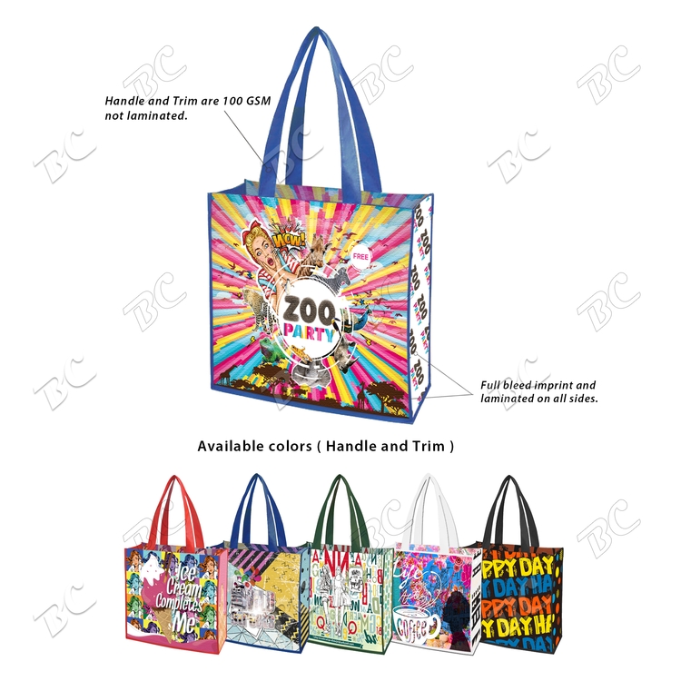 Free Shipping 12 x 13 Small Quantity Custom All Sides Laminated Bag 10
