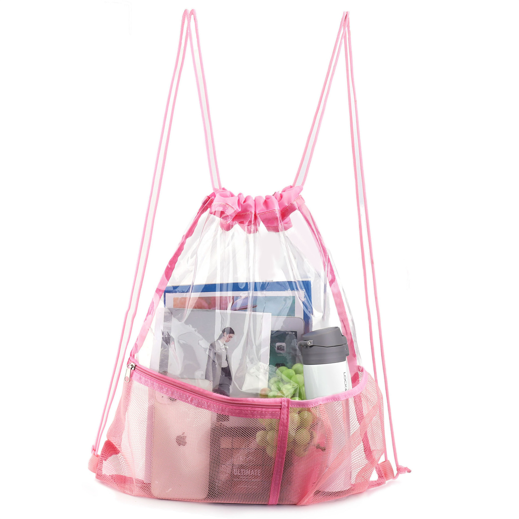 Clear Drawstring Backpack 2