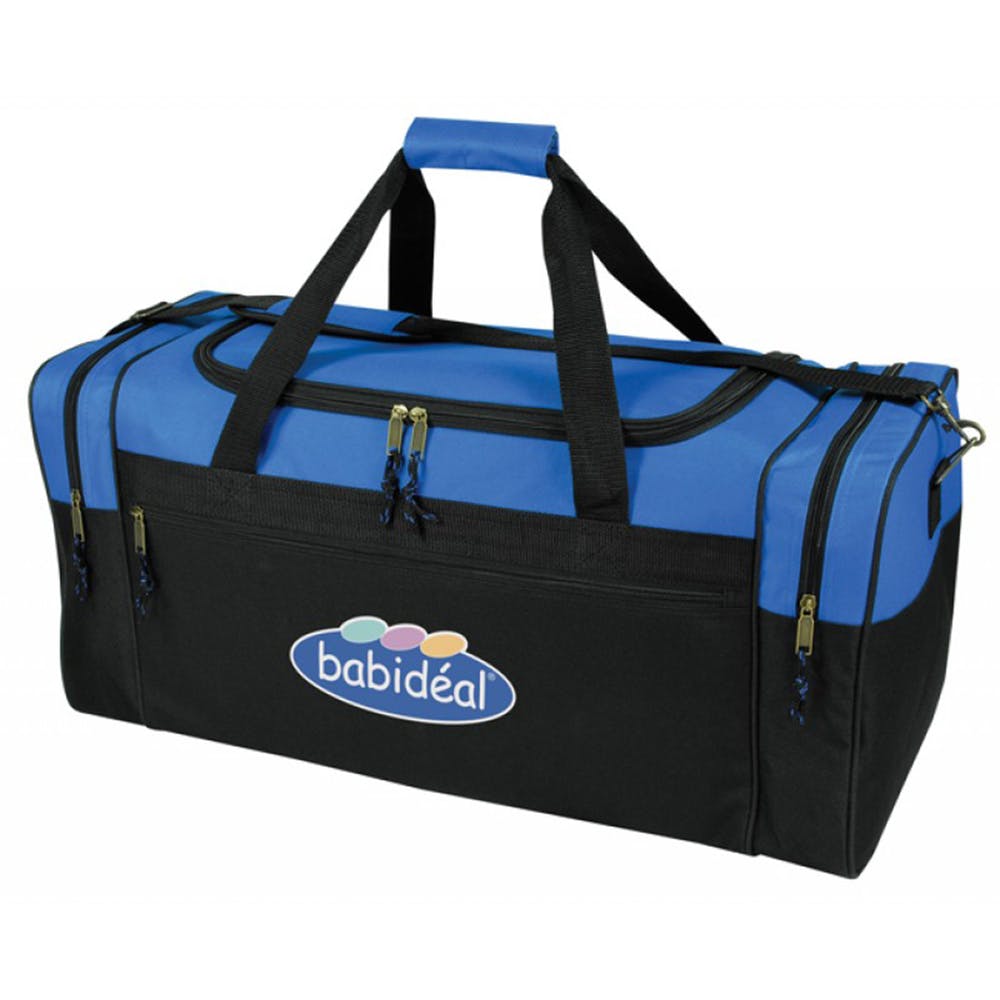 26" Duffel Bags - Royal Blue w/ Black 3