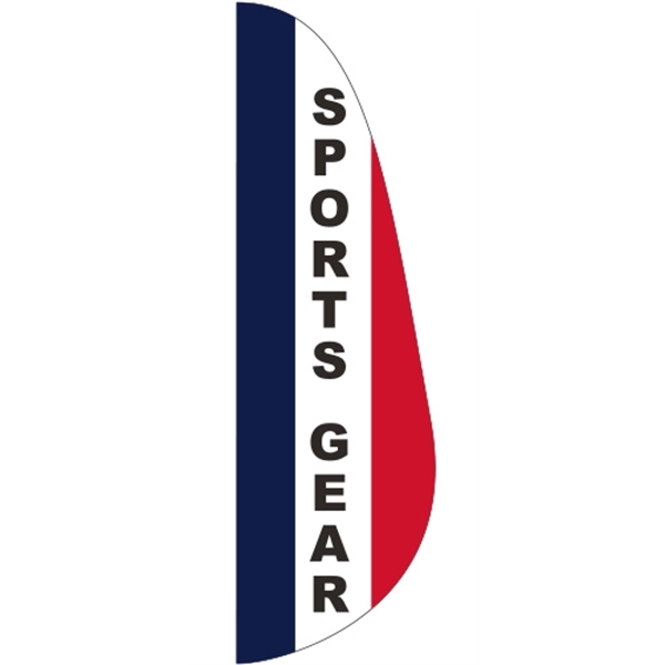 3' x 10' Message Feather Flag - Sports Gear