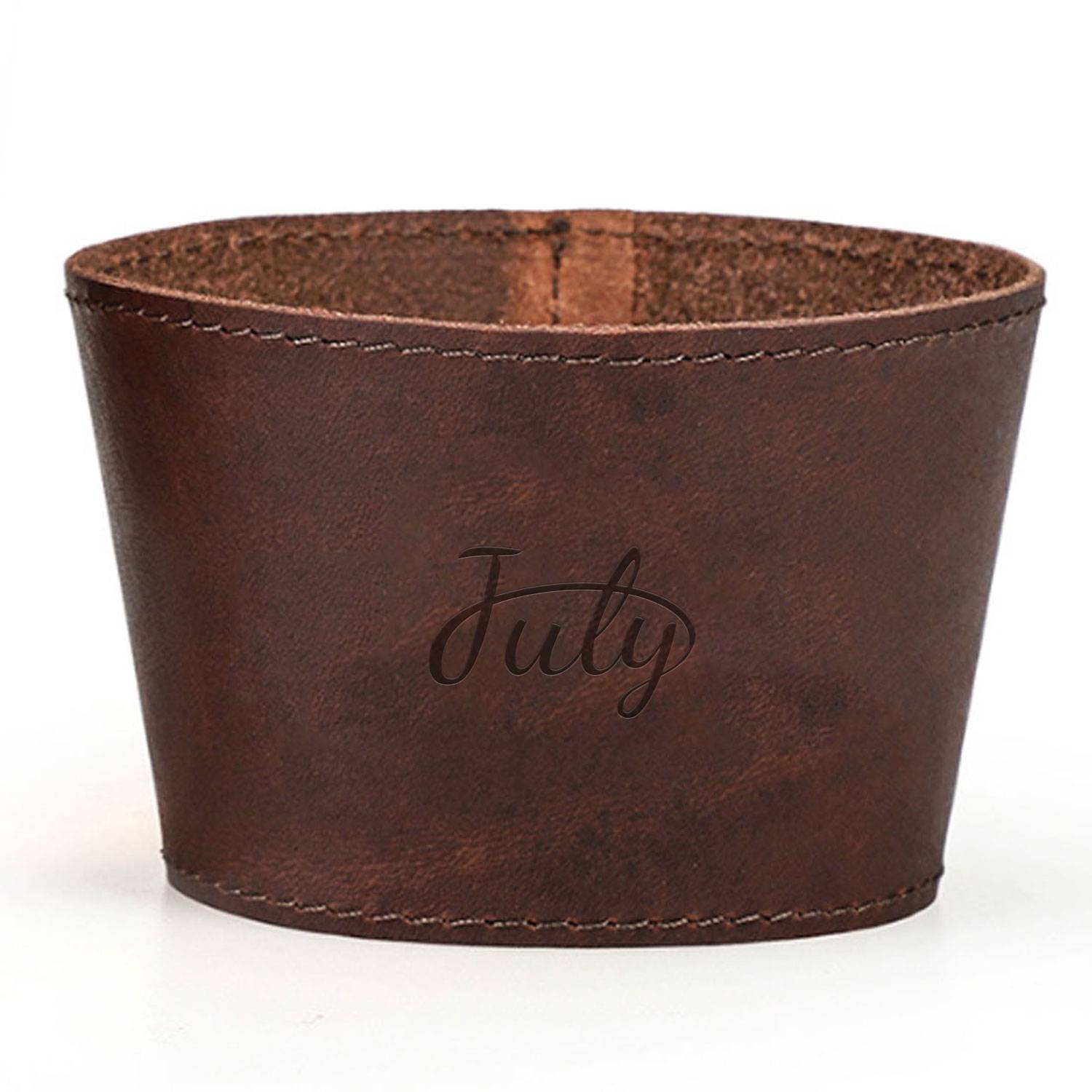 Genuine Leather Retro Cup Sleeve