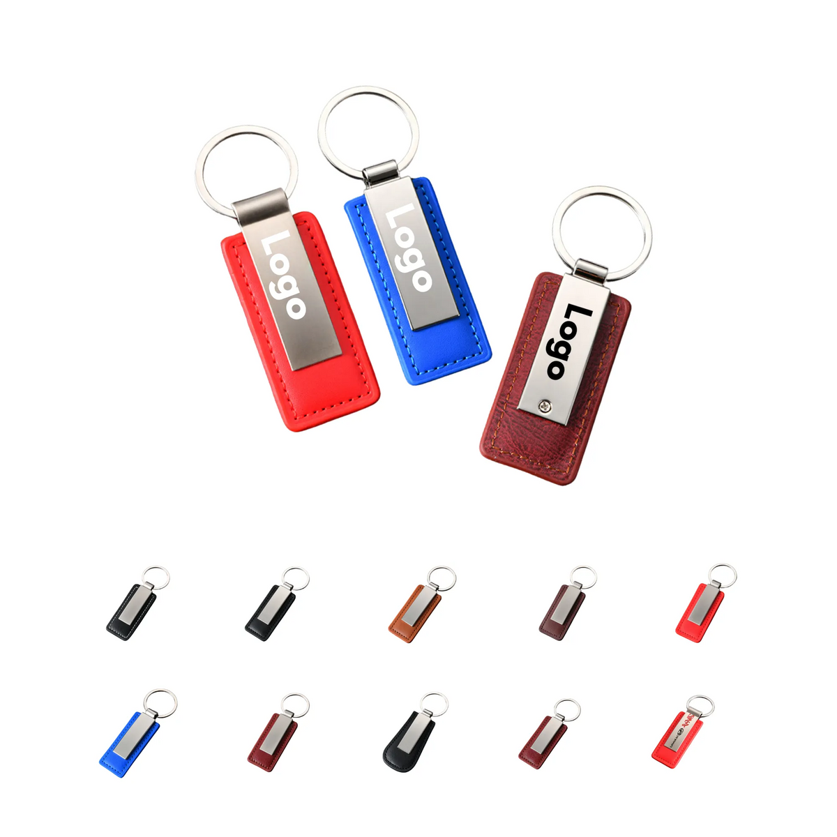 Metal Car Leather Keychain 4