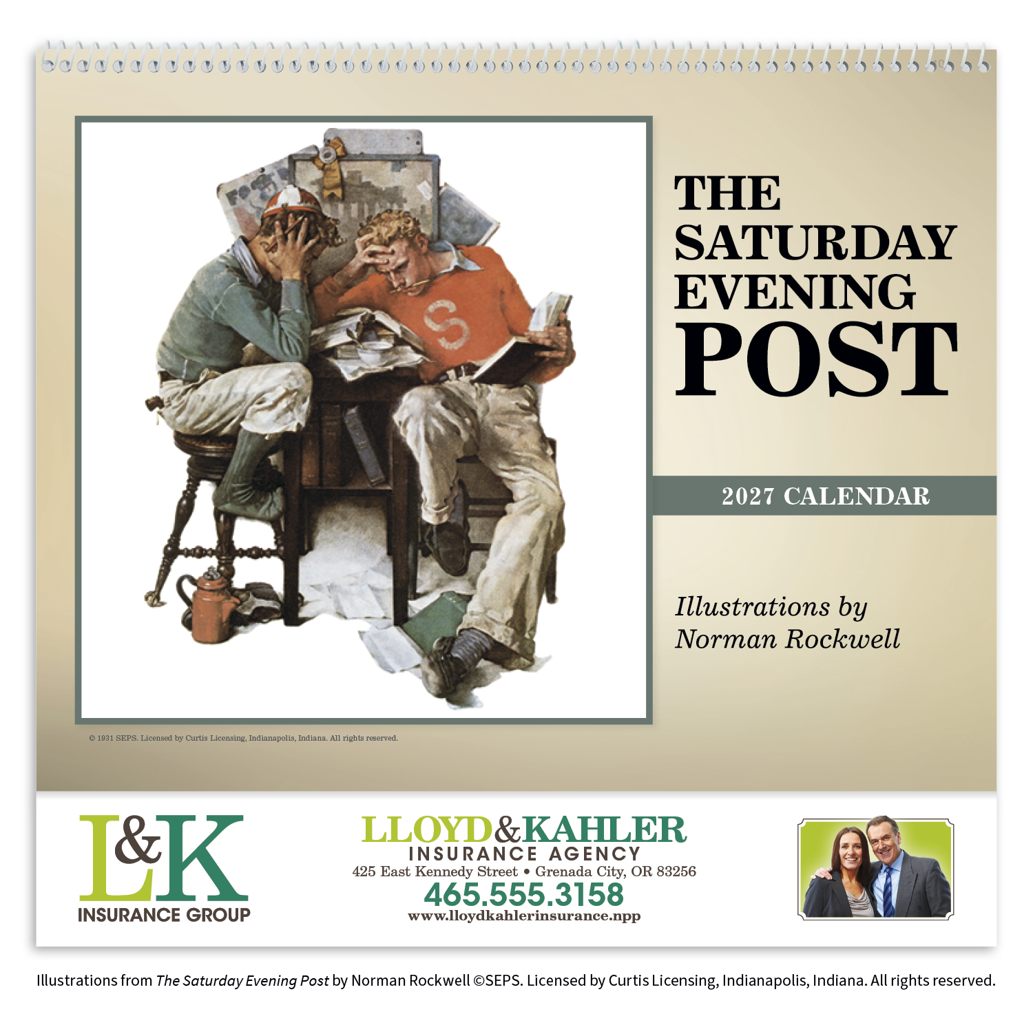 Triumph Calendars The Saturday Evening Post Illustrations by Norman Rockwell Calendar