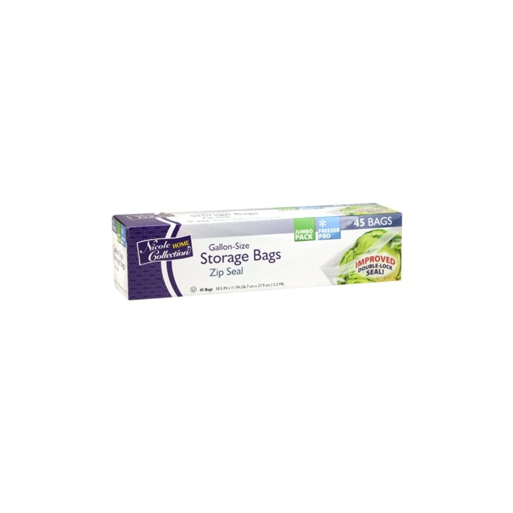 Gallon Double Seal Storage Bags - 45-Pack Kosher Certified 3