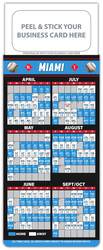 Baseball Schedule Magnet - Peel and Stick Business Card (3.5x9)