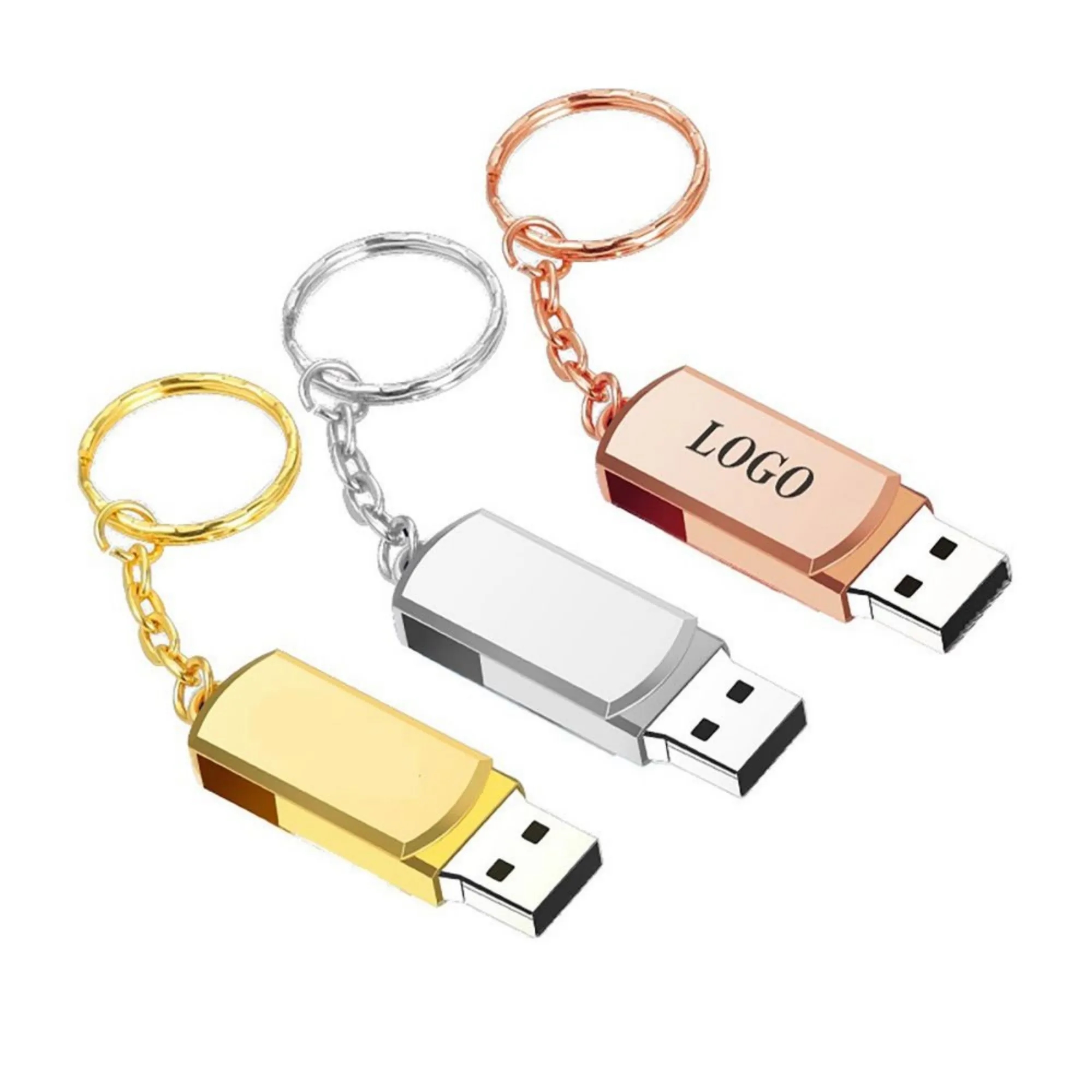 Metal 8 GB Swivel USB Flash Drives 6