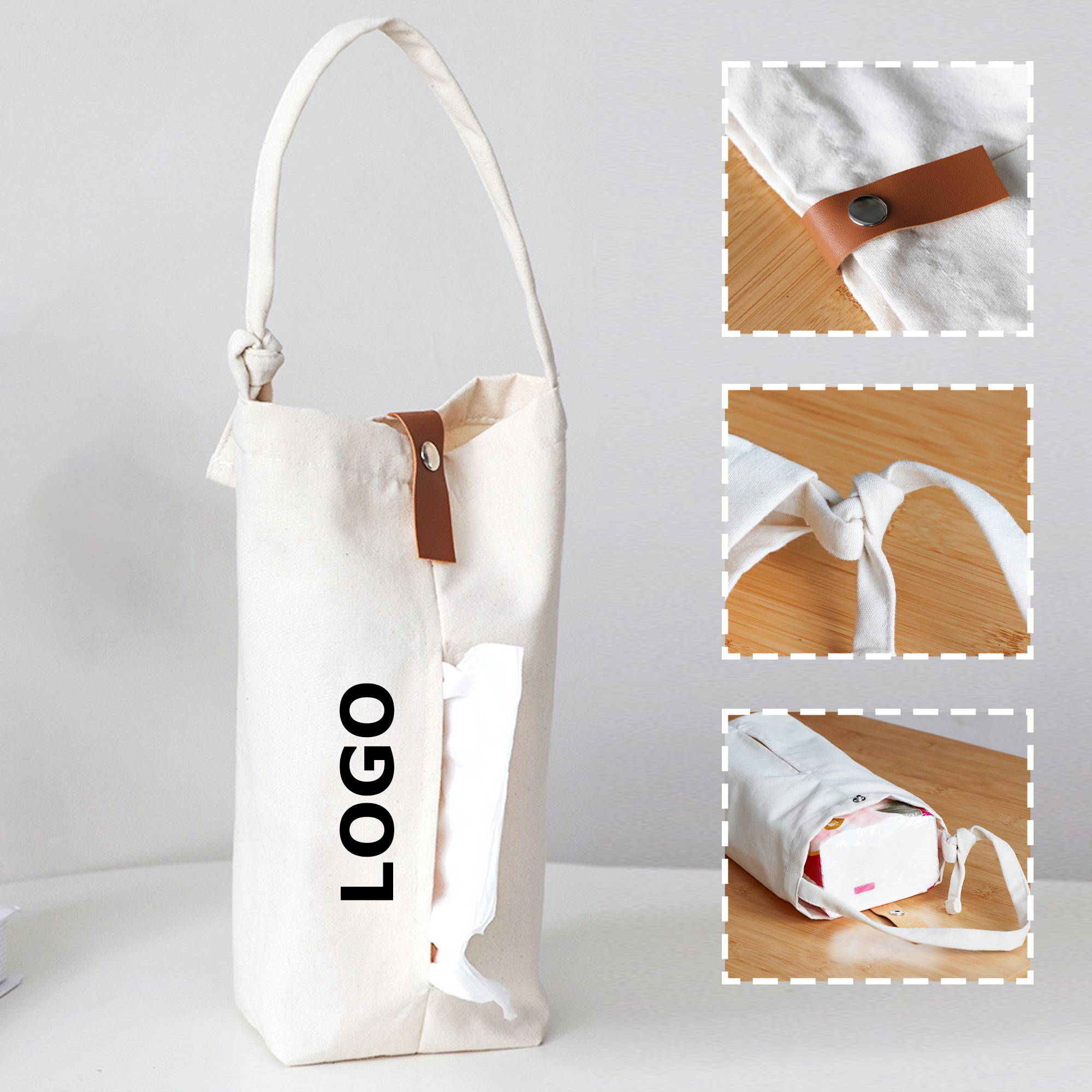 Customizable Logo Canvas Napkin Bag 5