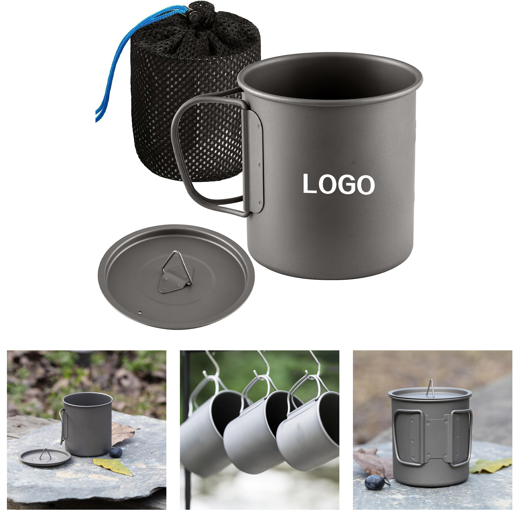 Camping Lightweight Titanium Cup 4