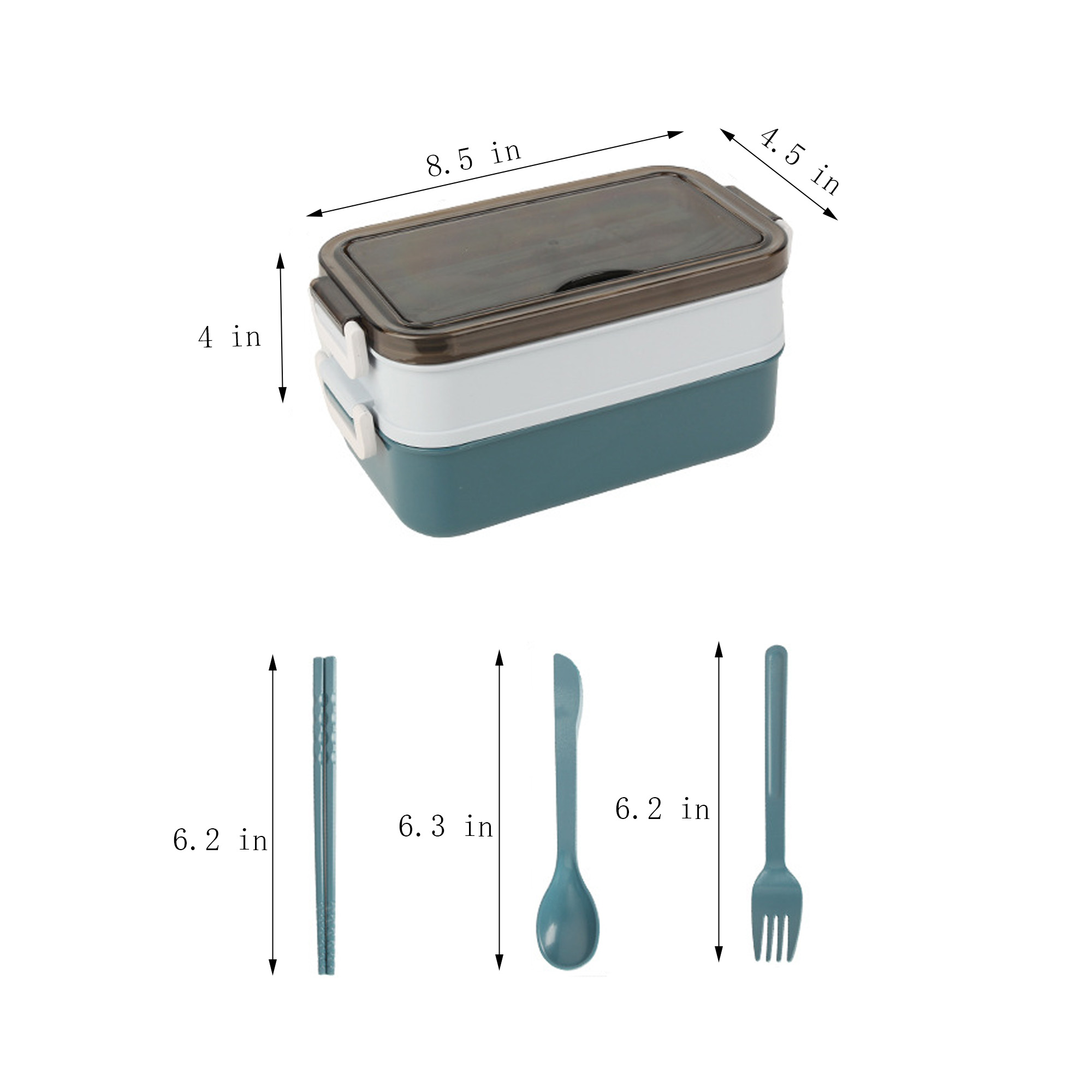 Portable Lunch Box With Utensils 7