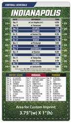 Magnet Football Sport Schedules - 4x7 Round Corners