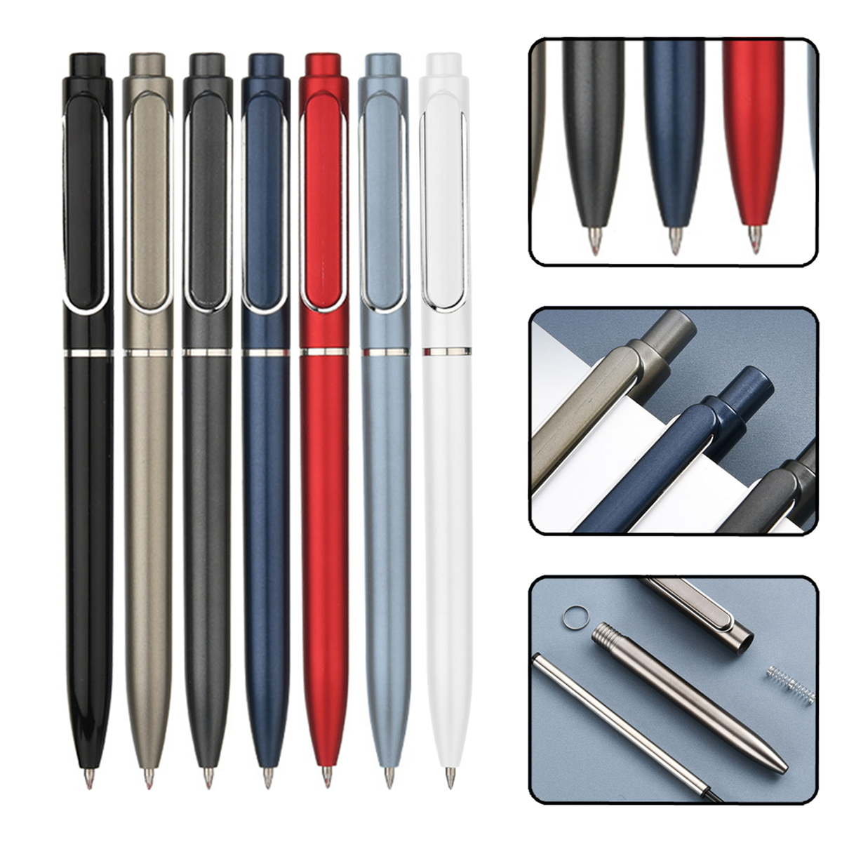 Clip Retractable Plastic Gel Pen