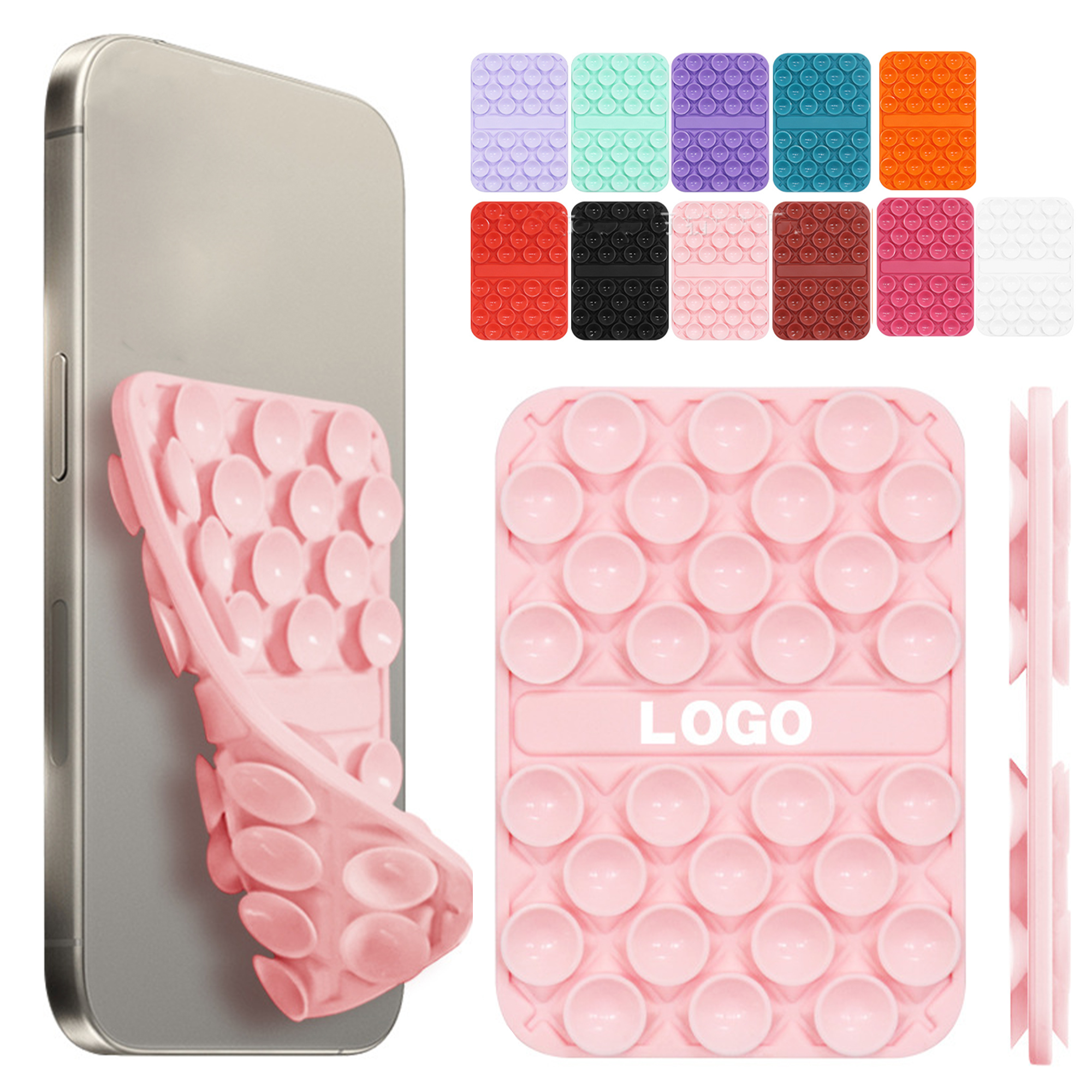 Rubber Suction Phone Holder with Case Mount 5