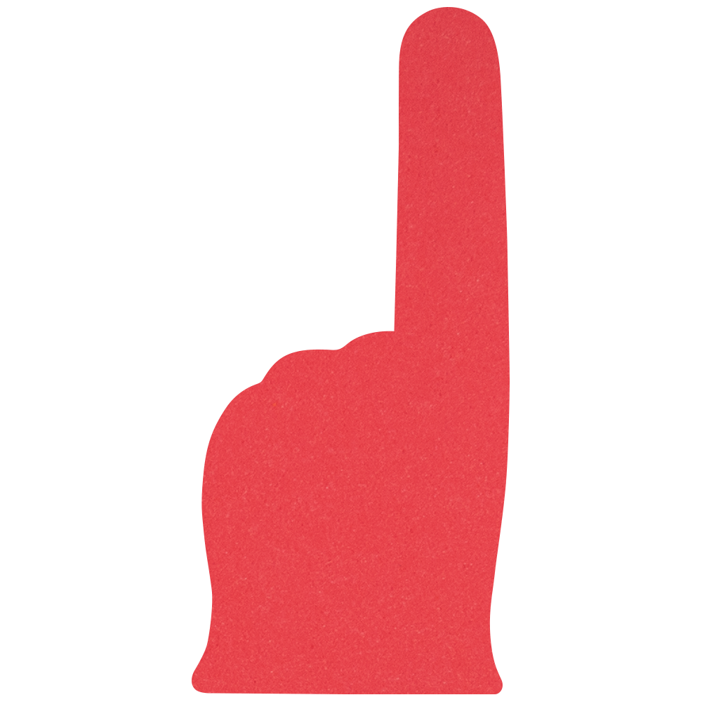 18" Classic #1 Foam Finger 56