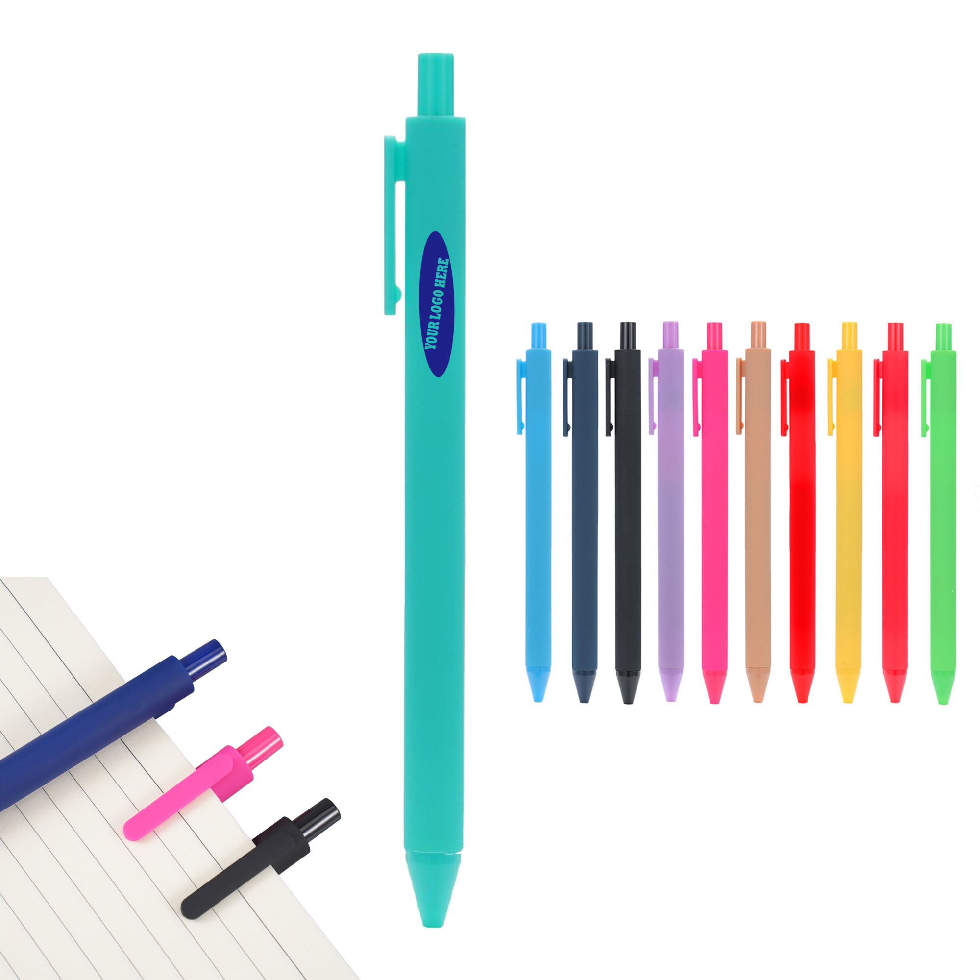 Vibrant Retractable Ballpoint Writing Tools 4