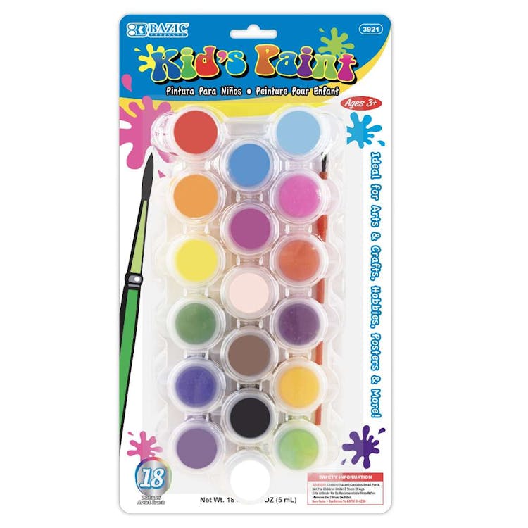 Kids' Paint Sets - 18 Colors Brush Included 3